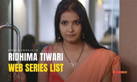 ridhima tiwari web series|ridhima tiwari tv series.